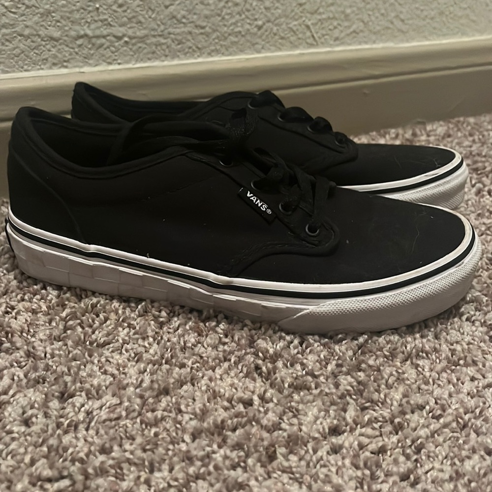 Black on Black Vans Checker Board Sole Imprint